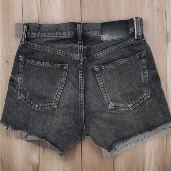 MOUSSY VINTAGE Cut-Off Distressed Button Fly Shorts 24 - Picture 3 of 8